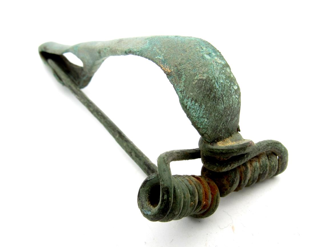 Large Ancient Roman Bow Brooch (1 of 3)