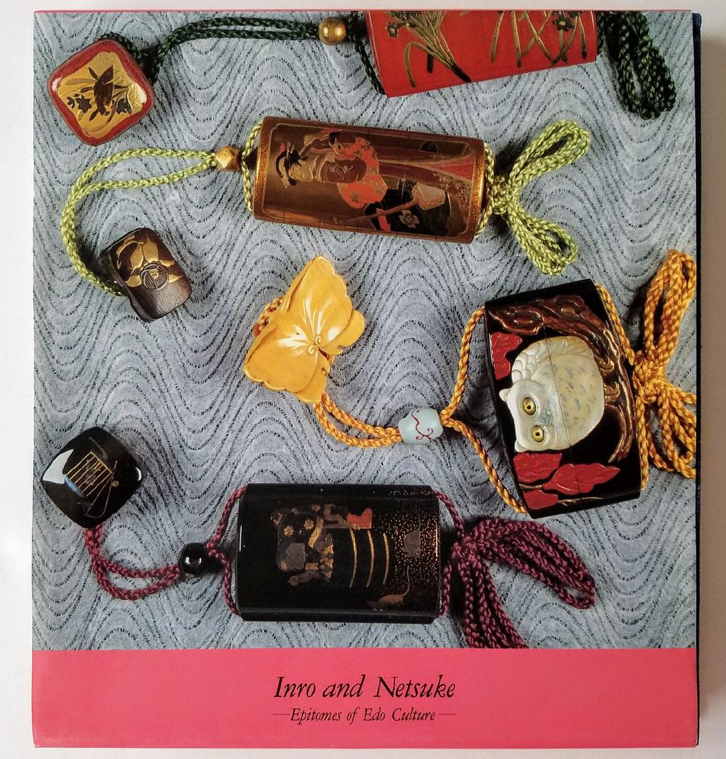 Inro Museum Photographic Record Exhibits Inro Netsuke: Inro Museum - A Photographic Record of Exhibits. Inro and Netsuke - Epitomes of Edo Culture. Reiko Yanagi. Takayama: Inro Museum, 1990 First edition. Illustrated in color and b/w. Please note that thi