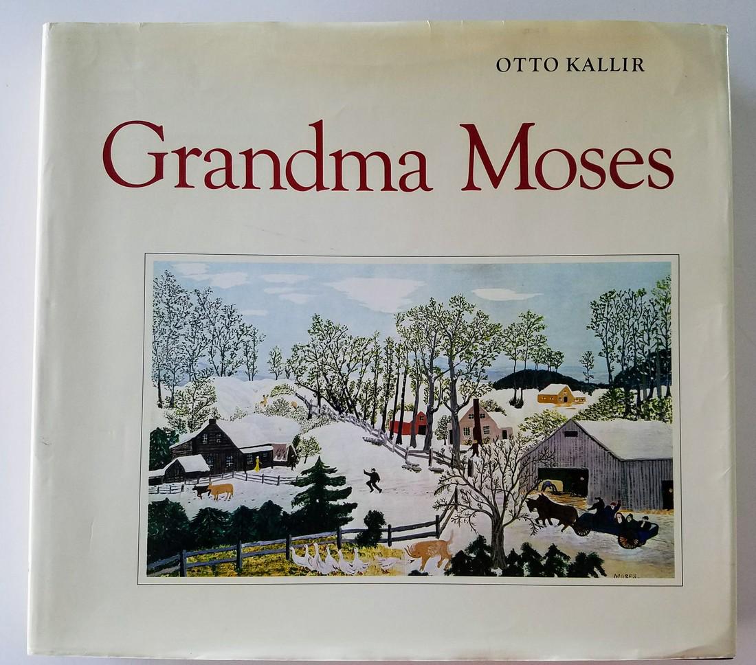 Grandma Moses. Otto Kallir.: Grandma Moses. Otto Kallir. NY: Abrams, 1973. Probable first edition. Profusely illustrated in color and b/w. Please note that this lot has a confidential reserve. When you leave a bid in advance of t