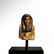 Egyptian Polychrome Faience Bust of a Shabti, c. 300