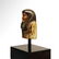 Egyptian Polychrome Faience Bust of a Shabti, c. 300 - 3