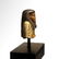 Egyptian Polychrome Faience Bust of a Shabti, c. 300 - 4