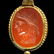 Roman Pendant with Cornelian Intaglio, Head of Apollo, - 2