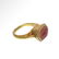 Medieval Silver Gilt Ring with Cornelian Intaglio with - 5