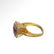 Medieval Silver Gilt Ring with Cornelian Intaglio with - 6