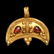 Roman Gold Lunar Crescent Pendant, c. 1st-2nd Century