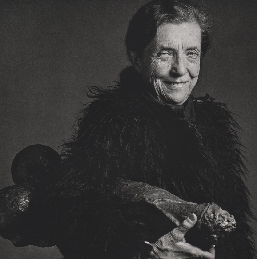 ROBERT MAPPLETHORPE - Louise Bougeois, 1982: Artist: ROBERT MAPPLETHORPE Print Title: Louise Bougeois, 1982 Medium: Sheet-fed Gravure Printing Date: 1985 Printed in Japan Image size approx. 9.75 X 9.75 inches Robert Mapplethorpe was an American