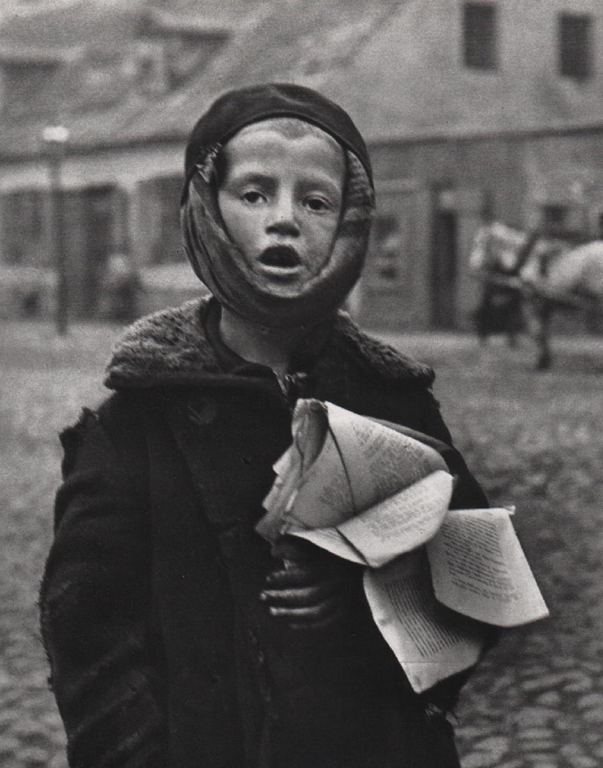 ROMAN VISHNIAC - Slonim, Poland 1939: Artist: ROMAN VISHNIAC Print Title: Slonim, Poland 1939 Medium: Sheet-fed Gravure Printing Date: 1972 Printing Location: France Image Size: 6.5 x 8.5 inches Dr. Roman Vishniac (1897-1990) was a Russia