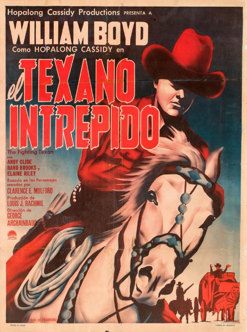R1952 Hopalong Cassidy Spanish Poster (1 of 1)