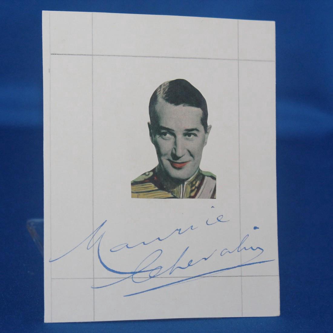 Signed picture Maurice Chevalier actor (1 of 3)