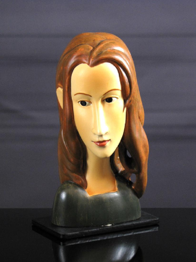 Amedeo Modigliani - Jeanne Hébuterne Mo03: Maker: Mouseion Collection Origin: Netherlands Date/Period: 2017 Materials: Polystone Size: h. 5.51 x w. 2.75 inch Description: Jeanne Hébuterne Mo03 , inspired by the painting by artist Amedeo Modig