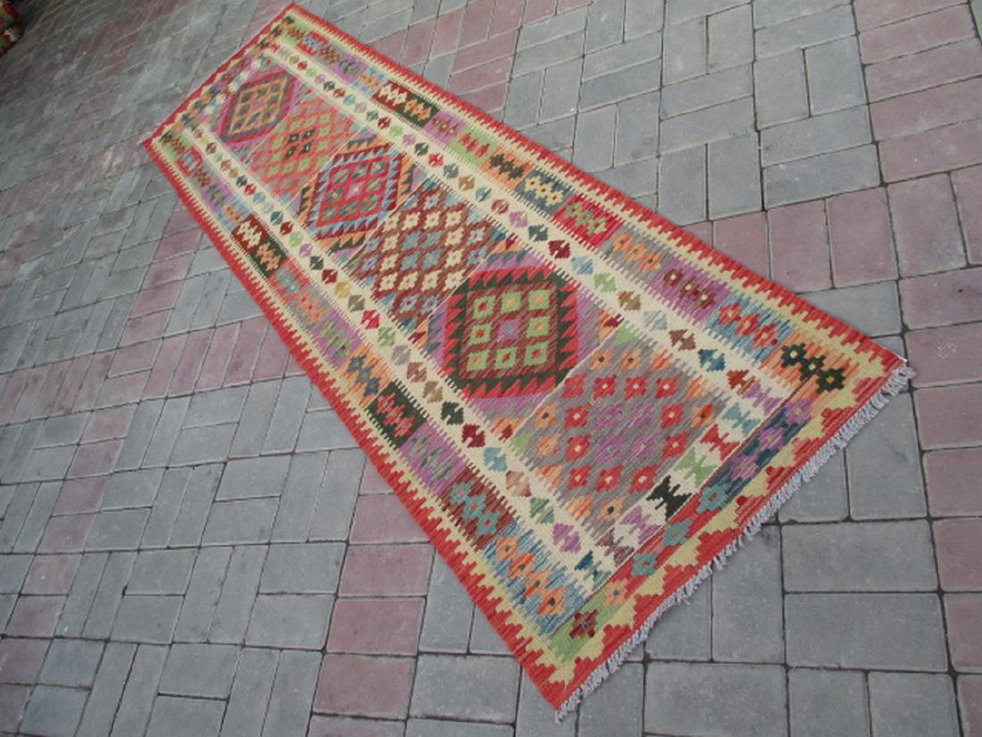 Hand Woven Chobi Kilim Runner Rug 2.4x8.3 (1 of 7)
