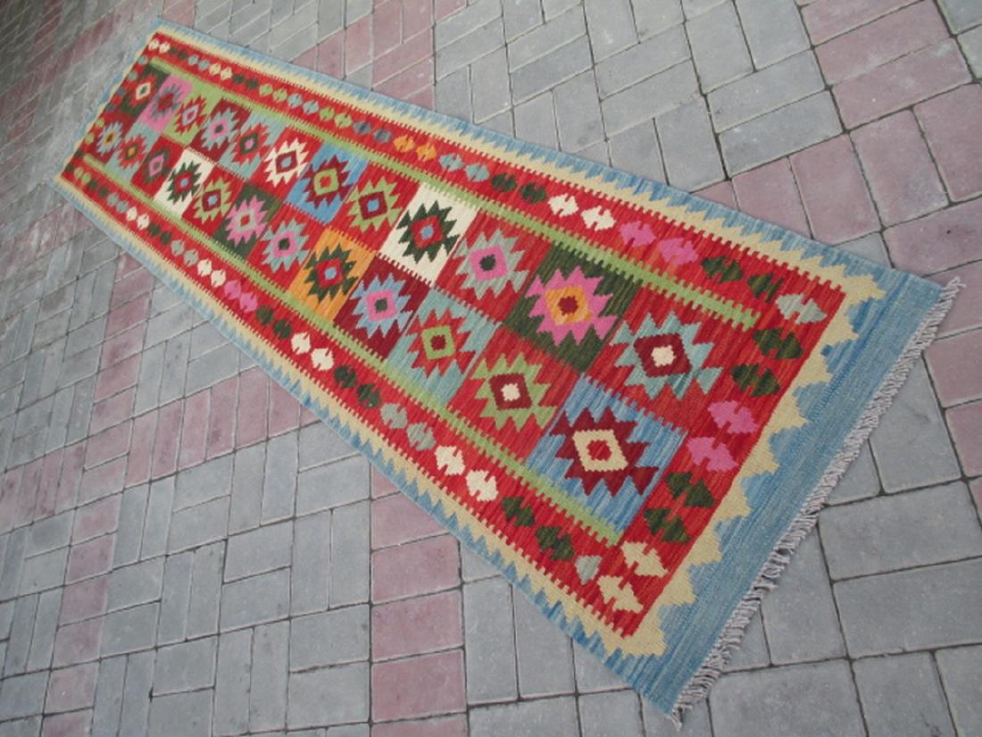 Hand Woven Chobi Kilim Runner Rug 9.6x2.3 (1 of 9)