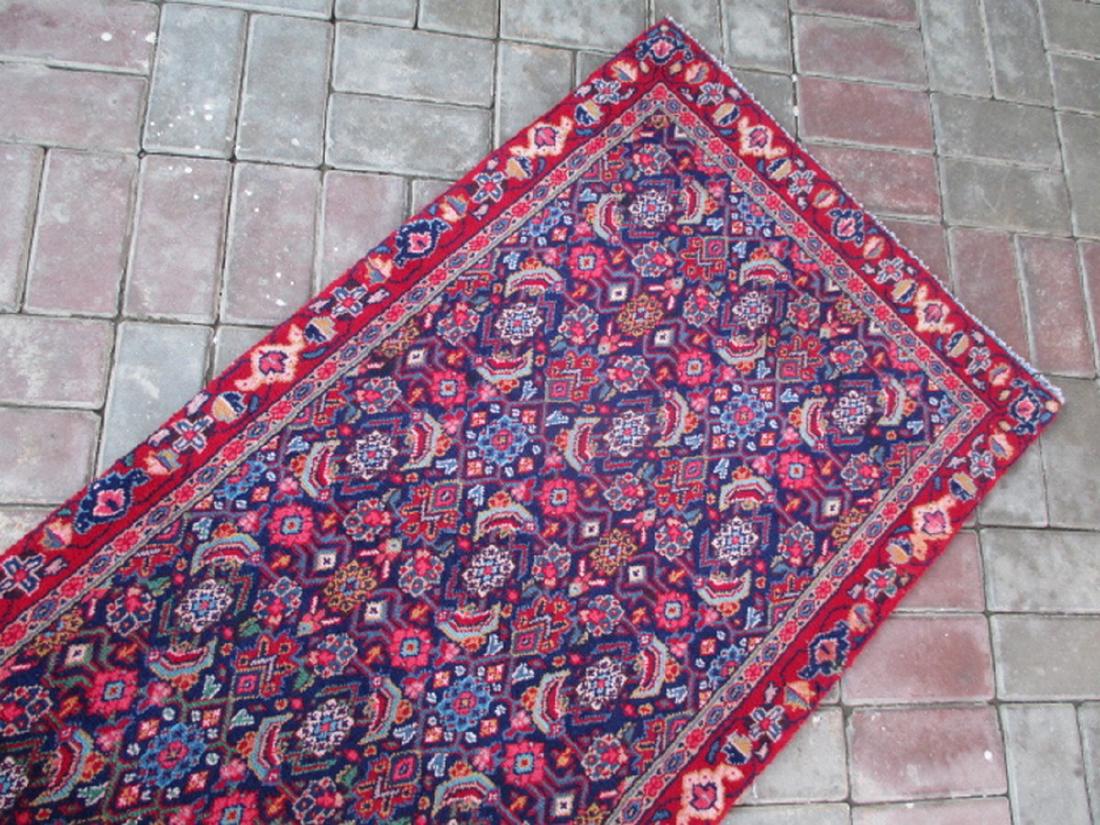 Semi Antique Hand Knotted Persian Runner Rug 10.2x2.1 (1 of 5)