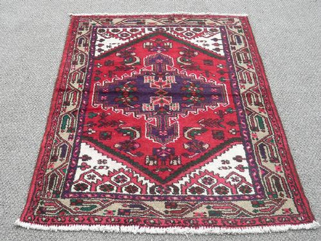 Hand Woven Authentic Persian Hamadan Rug 3.2x4.7 (1 of 5)