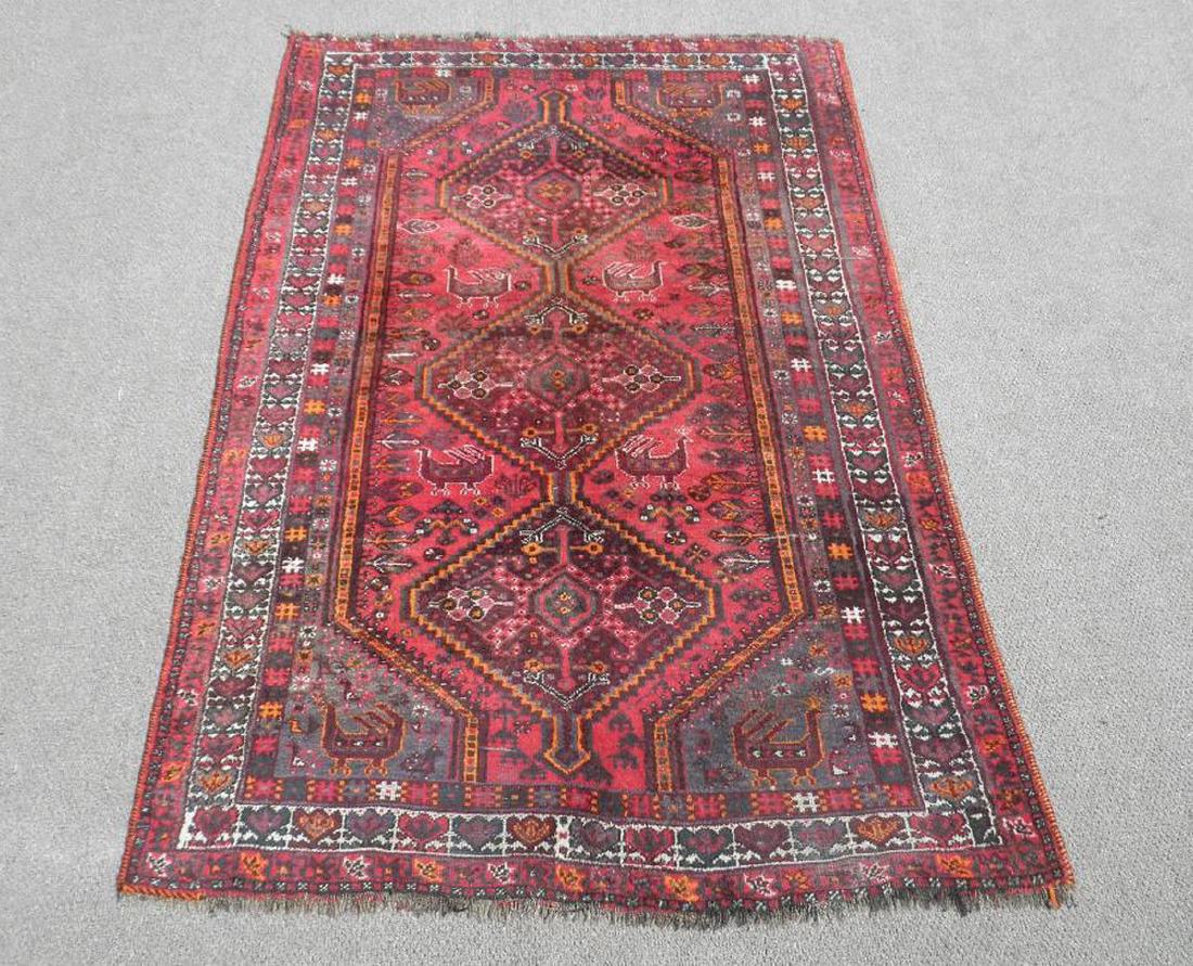 Wool Semi Antique Persian Shiraz Rug 5.8x8.10 (1 of 10)