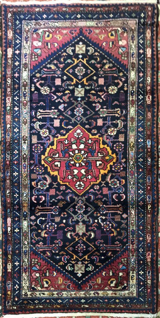 Vintage Persian Hamadan Rug 3.6x6.4 (1 of 4)