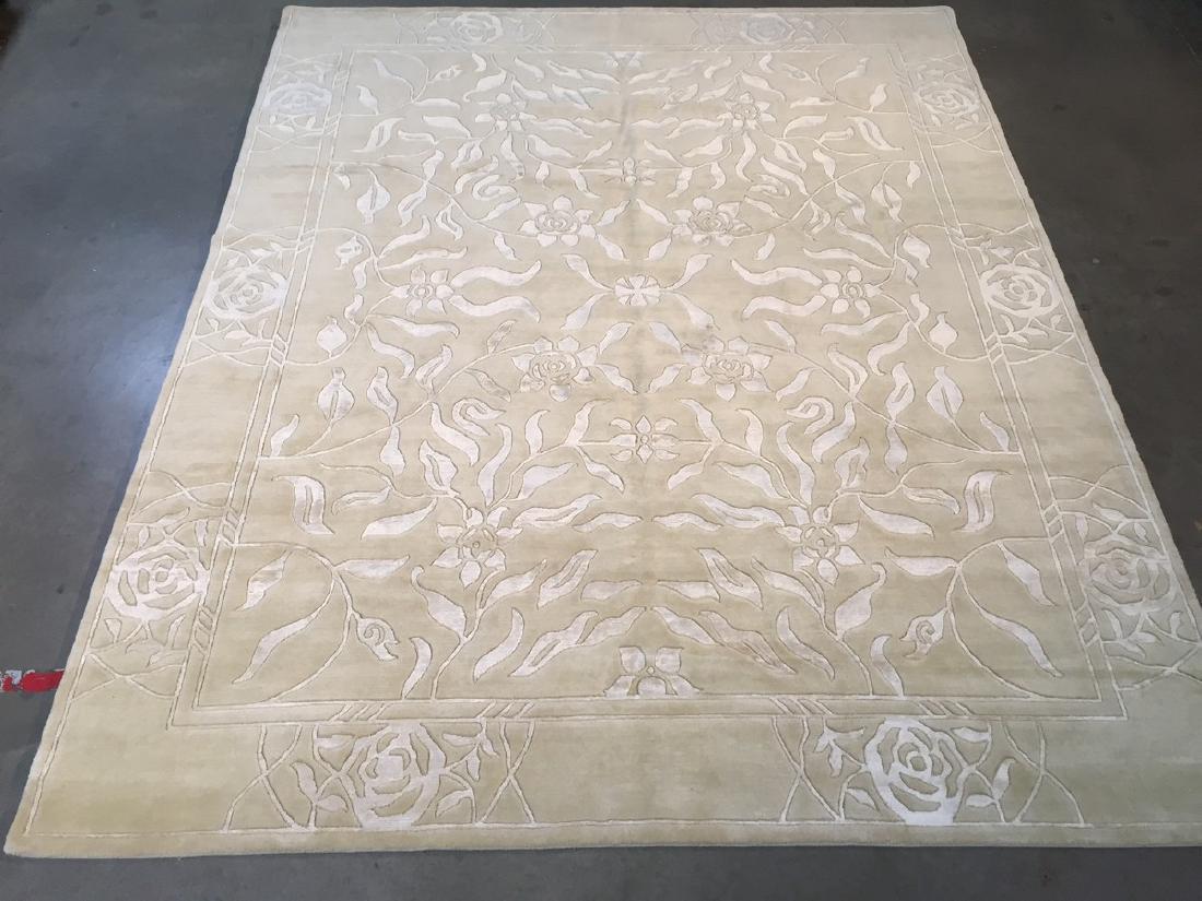 Magnificent Modern Hand Knotted Carved Wool Rug 8x10 (1 of 9)