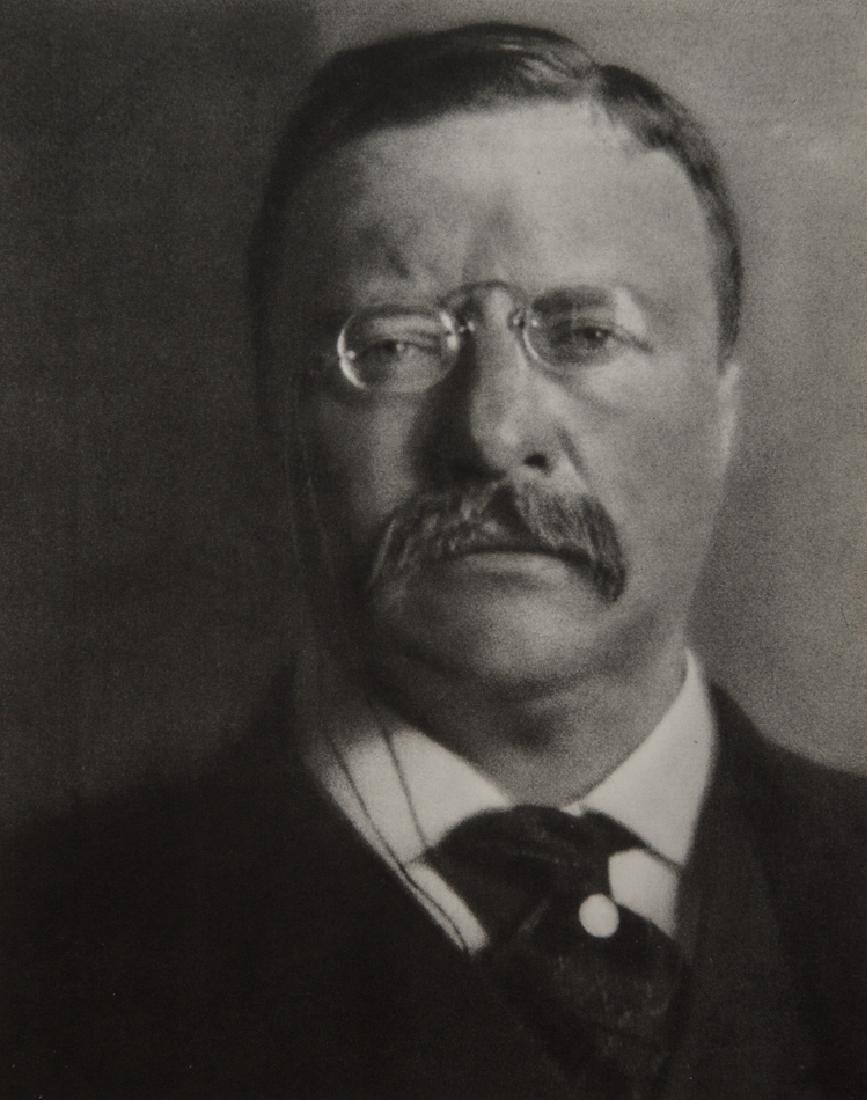 ALVIN LANGDON COBURN - Theodore Roosevelt, 1907: Artist: Alvin Langdon Coburn Title: Theodore Roosevelt, 1907 Medium: 1960 Sheet Fed Gravure, Germany Dimensions: 9.5x11.75" Wax Tissue Heat Mounted on 14x18" acid free conservation board Comes with CO