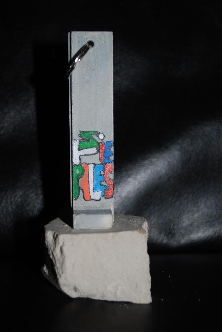 Banksy Walled Off Hotel Key Fob Sculpture (1 of 2)