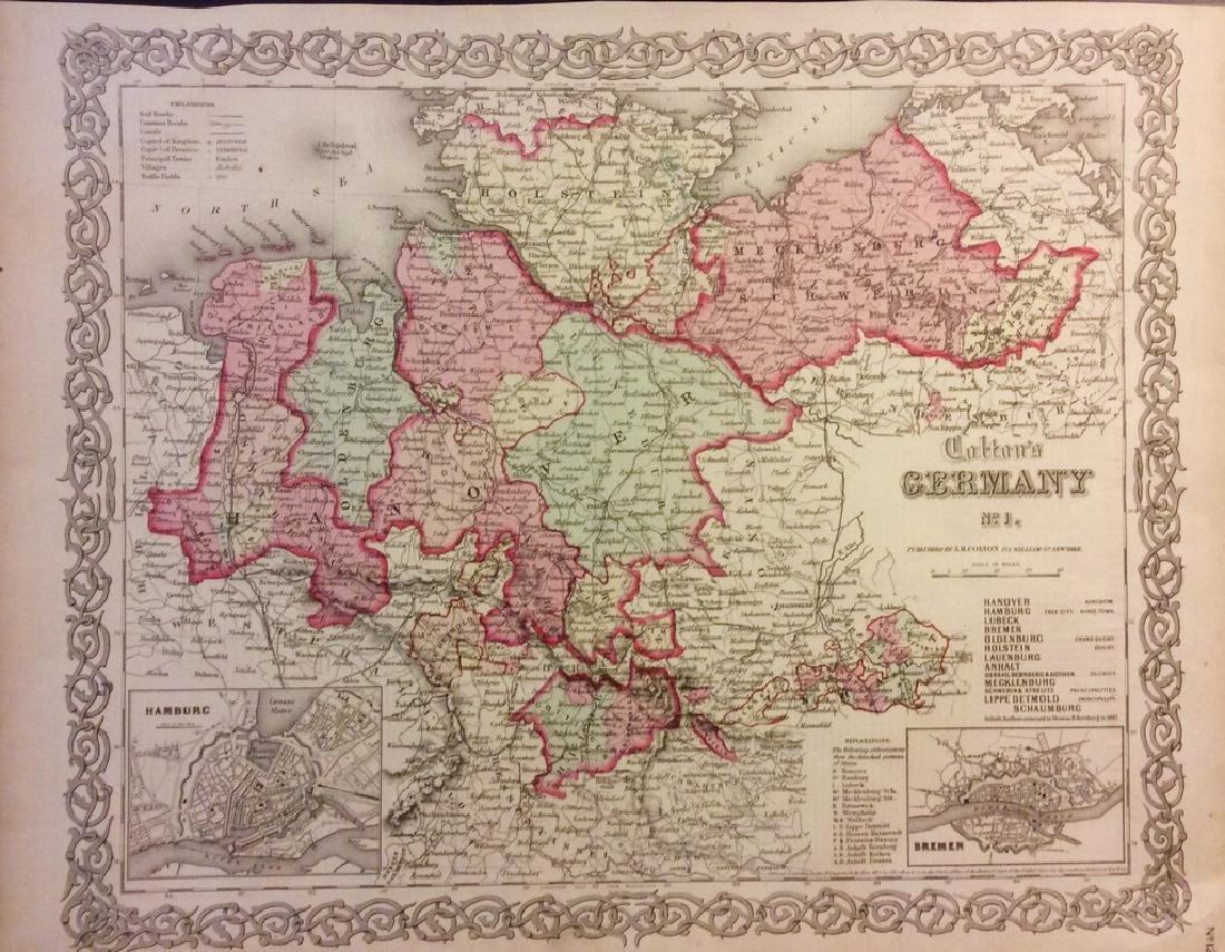 Germany's north central region. Insert of Hamburg & (1 of 1)