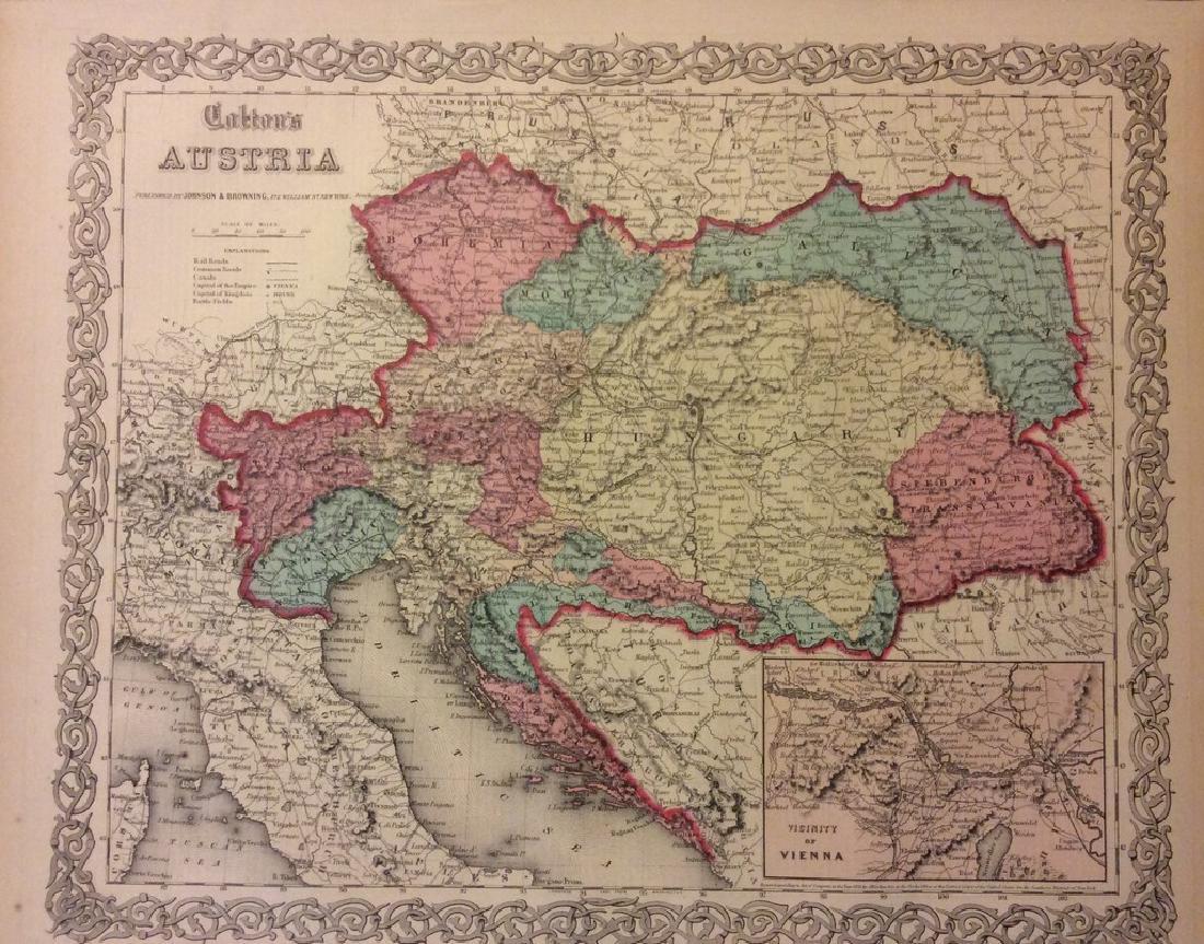 Austrian Empire. Slovenia, Croatia, Bosnia, Hungary, (1 of 1)