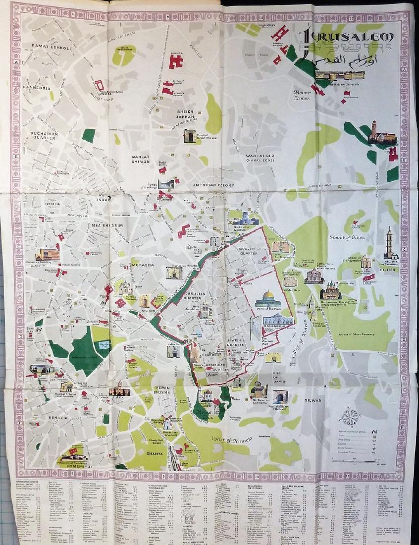Carta's Jerusalem Map (1 of 3)