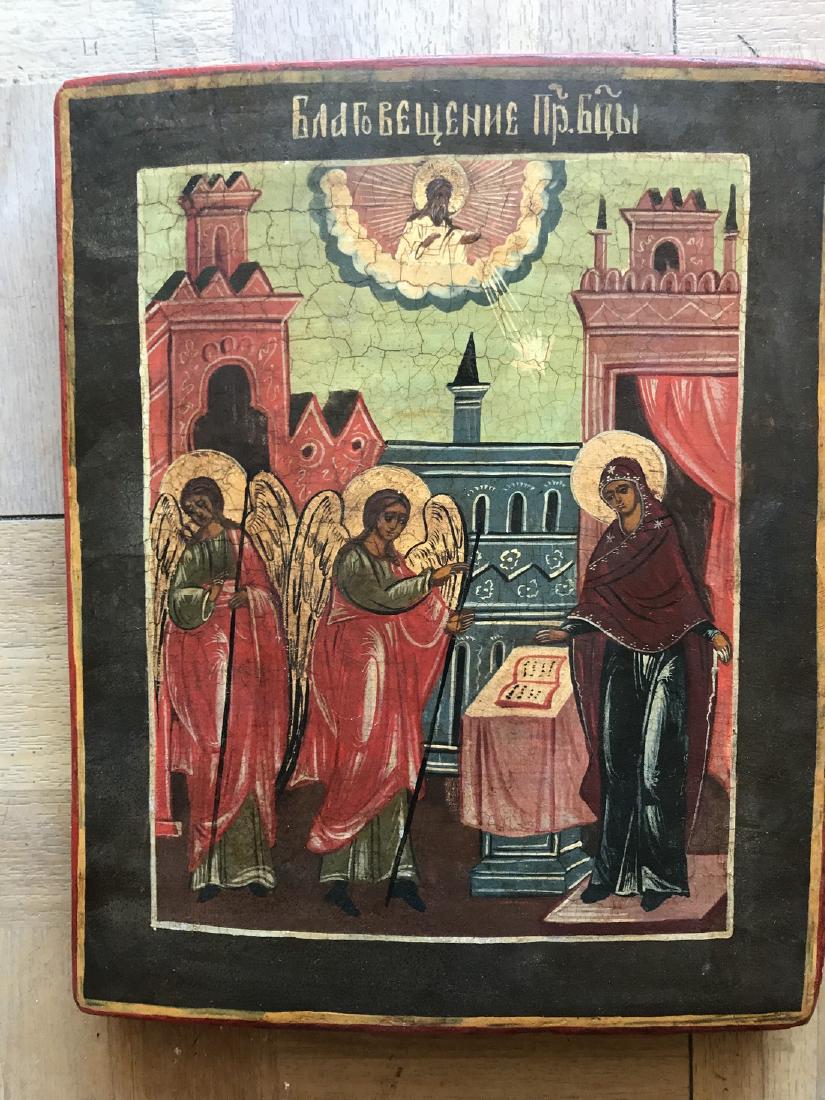 RUSSIAN ICON ANNONCIATION MOTHER OF GOD (1 of 3)
