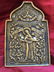 BRONZE PLAQUE MOTHER OF GOD WHO SORROW