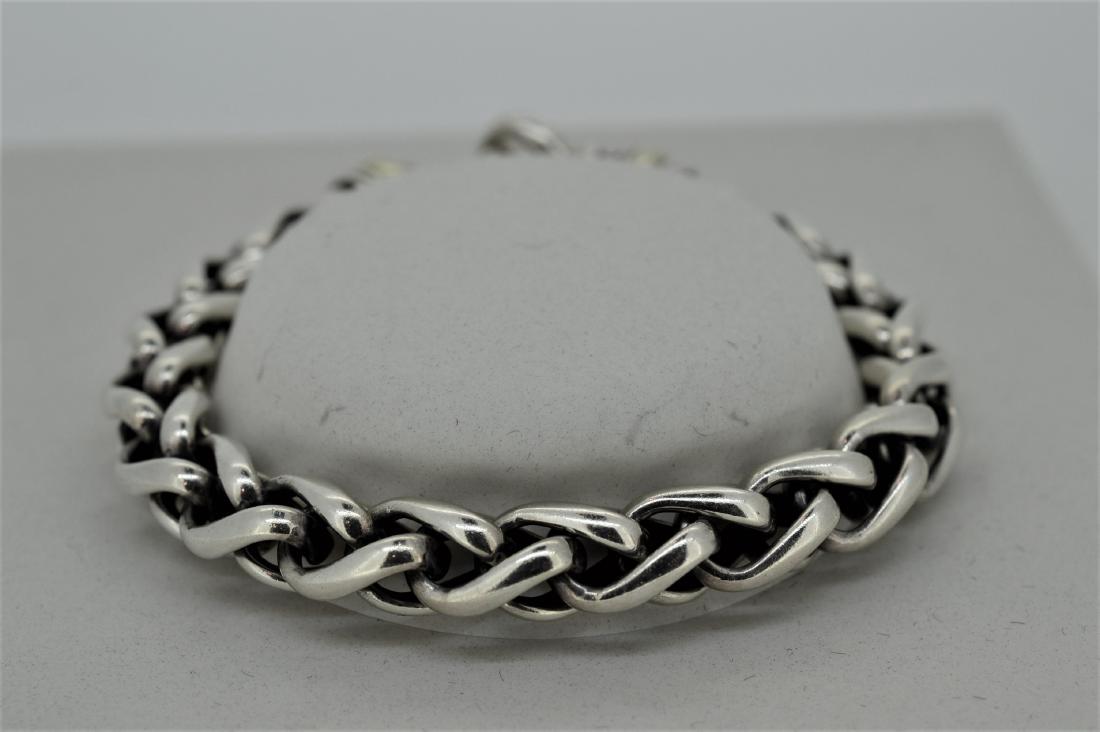 7" Sterling Silver Intertwined Link Bracelet (1 of 2)