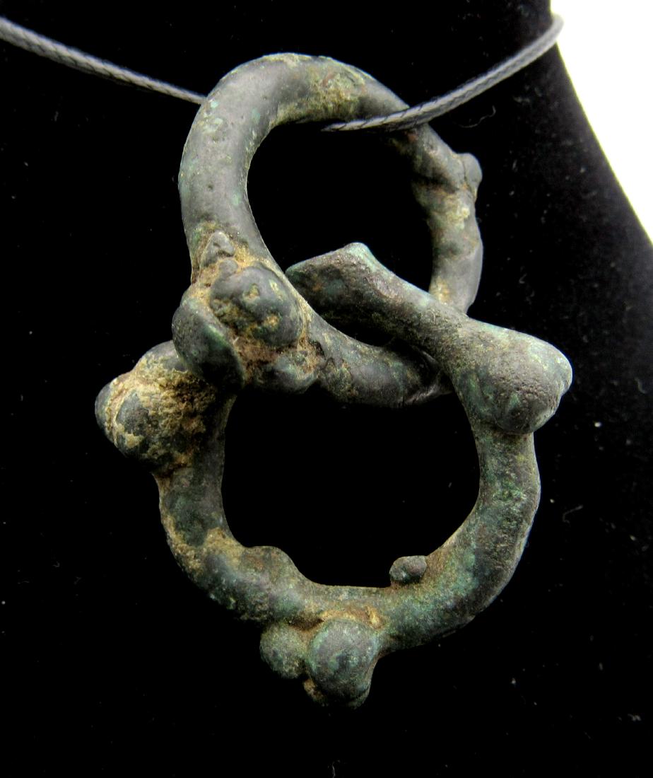 Pair of Ancient Celtic Druid Bronze Age Sun Amulets (1 of 2)