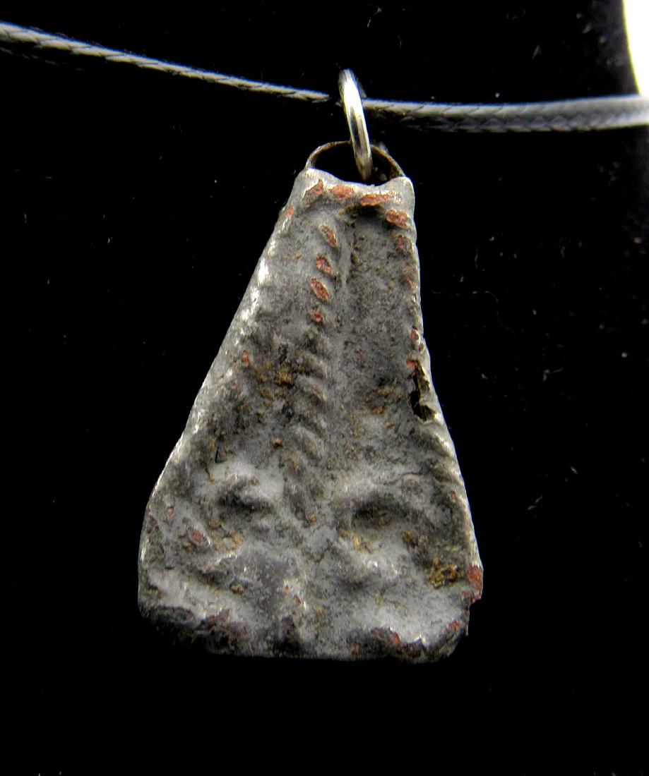 Medieval Viking Silver Coiled Snake Pendant (1 of 2)