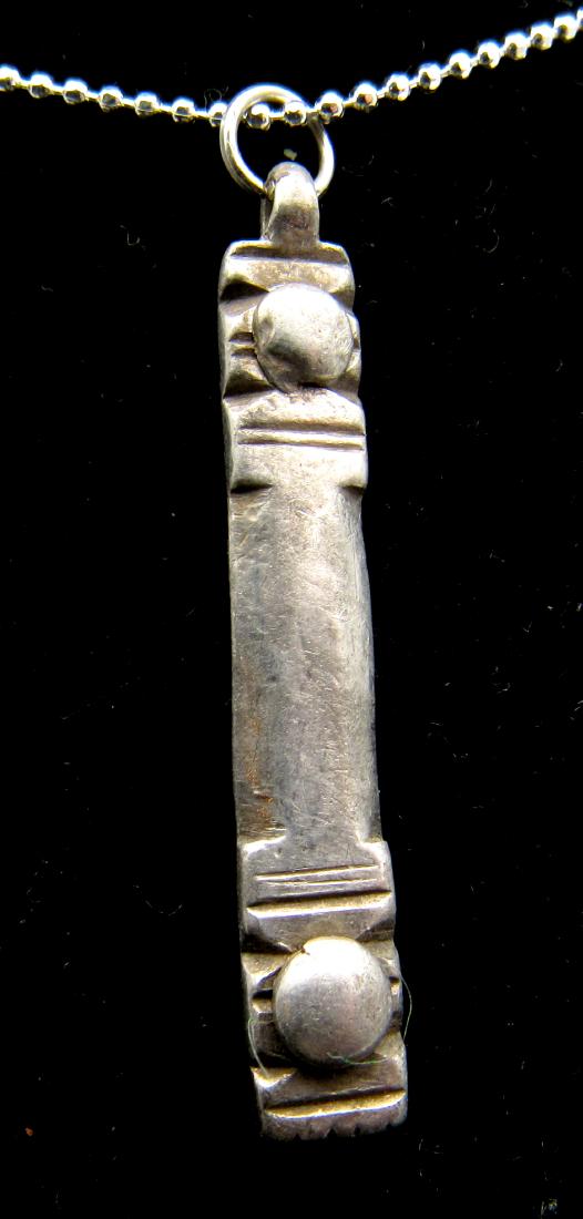 Ancient Roman Silver Decorated Pendant (1 of 2)