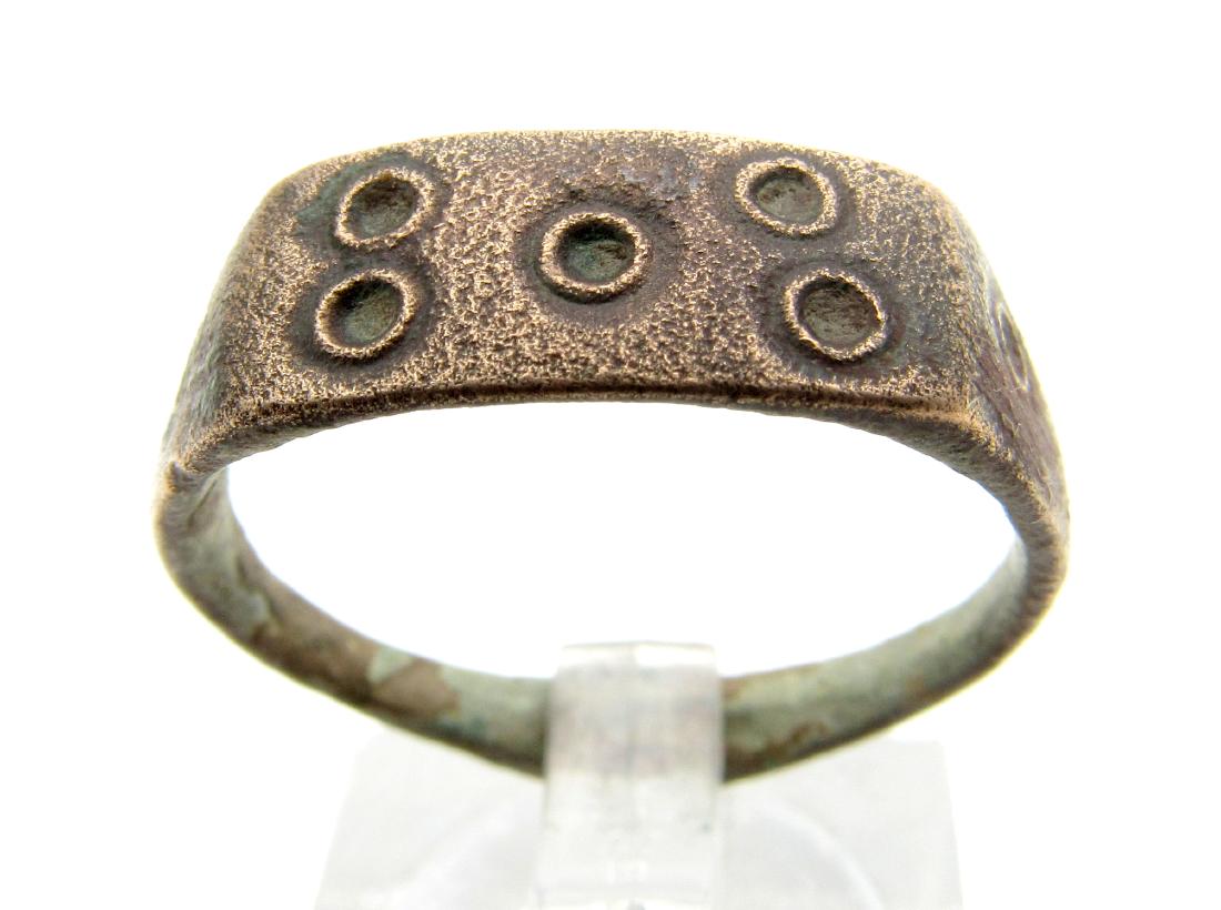 Medieval Saxon Ring with Evils Eye Motif (1 of 3)