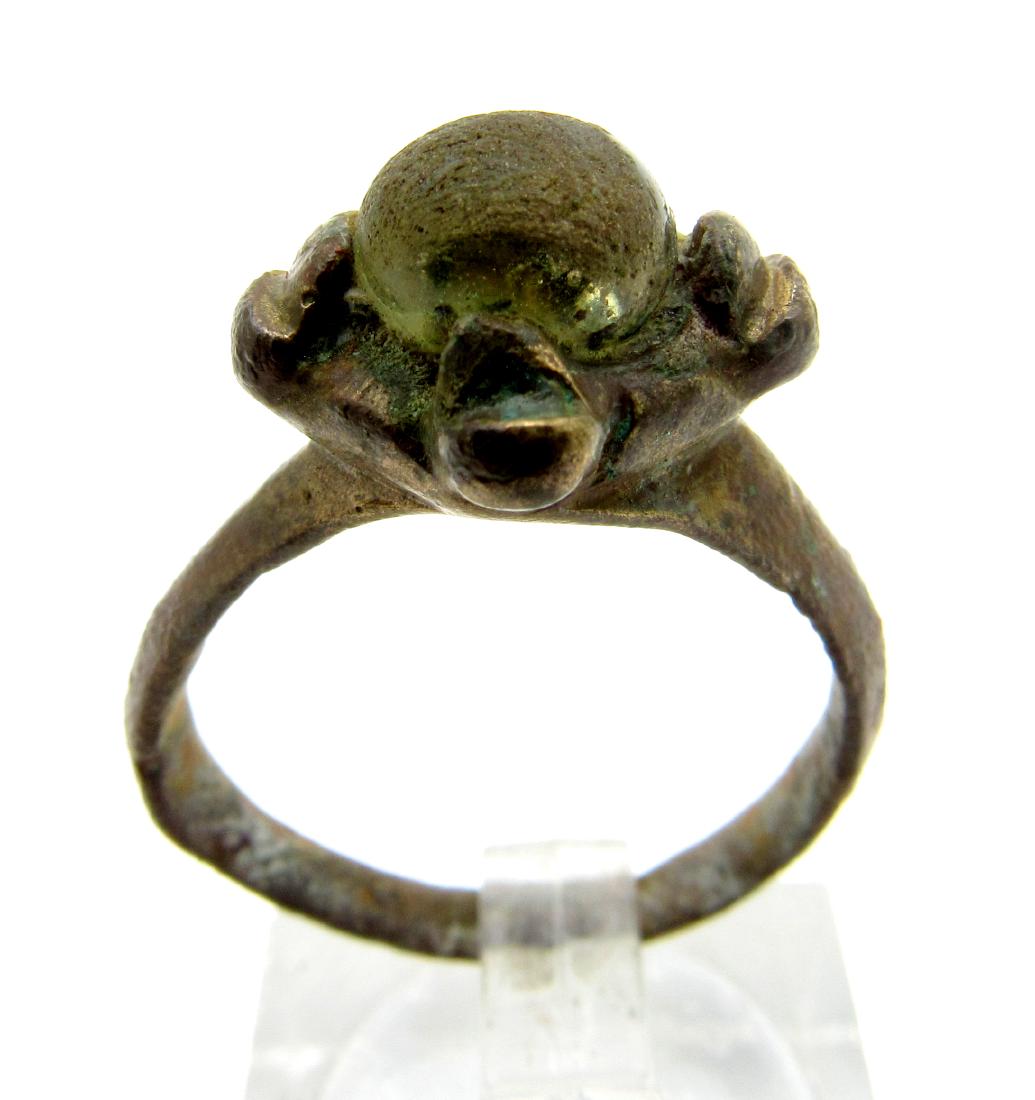 Medieval Viking Ring with White Stone (1 of 3)