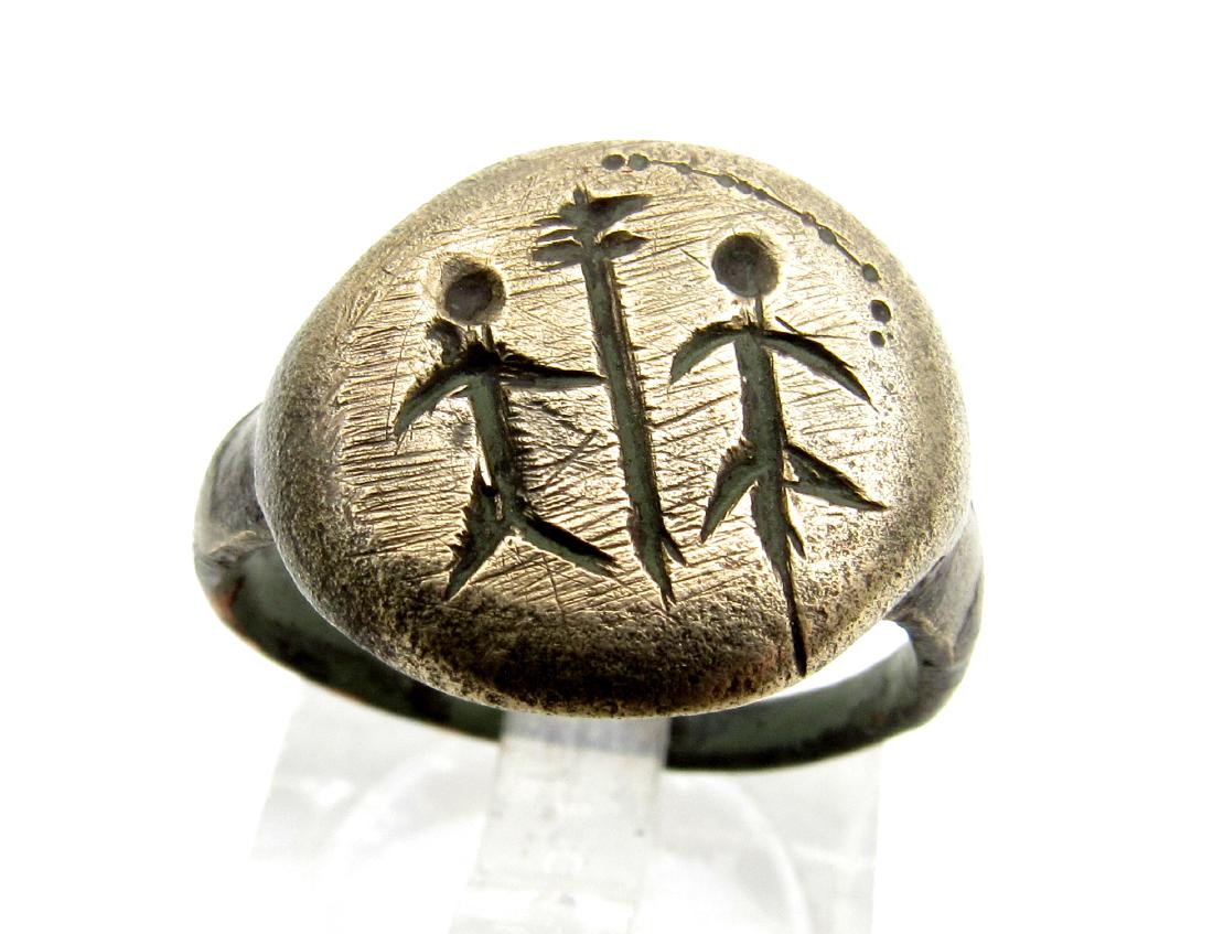 Medieval Ring with Tree of Life, Adam & Eve (1 of 4)