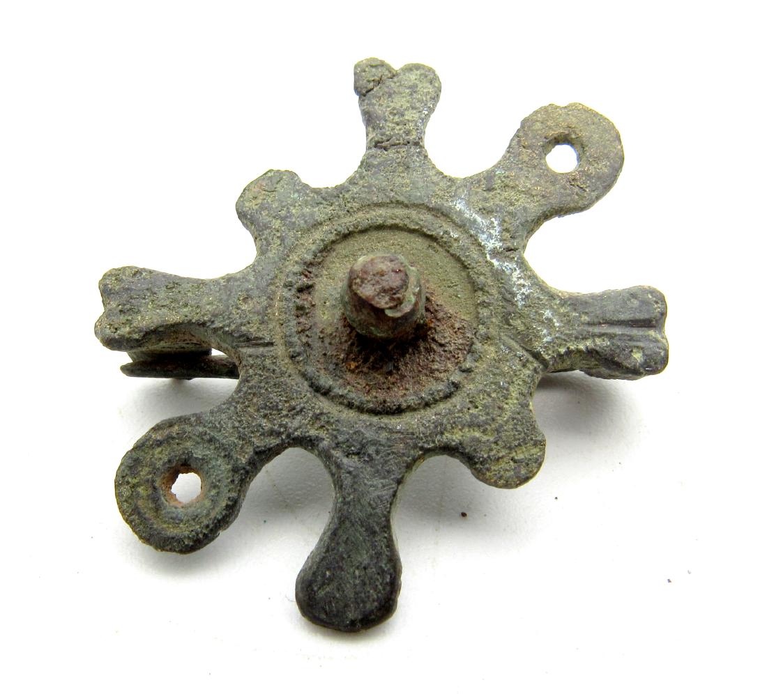 Ancient Roman Disc Brooch (1 of 3)