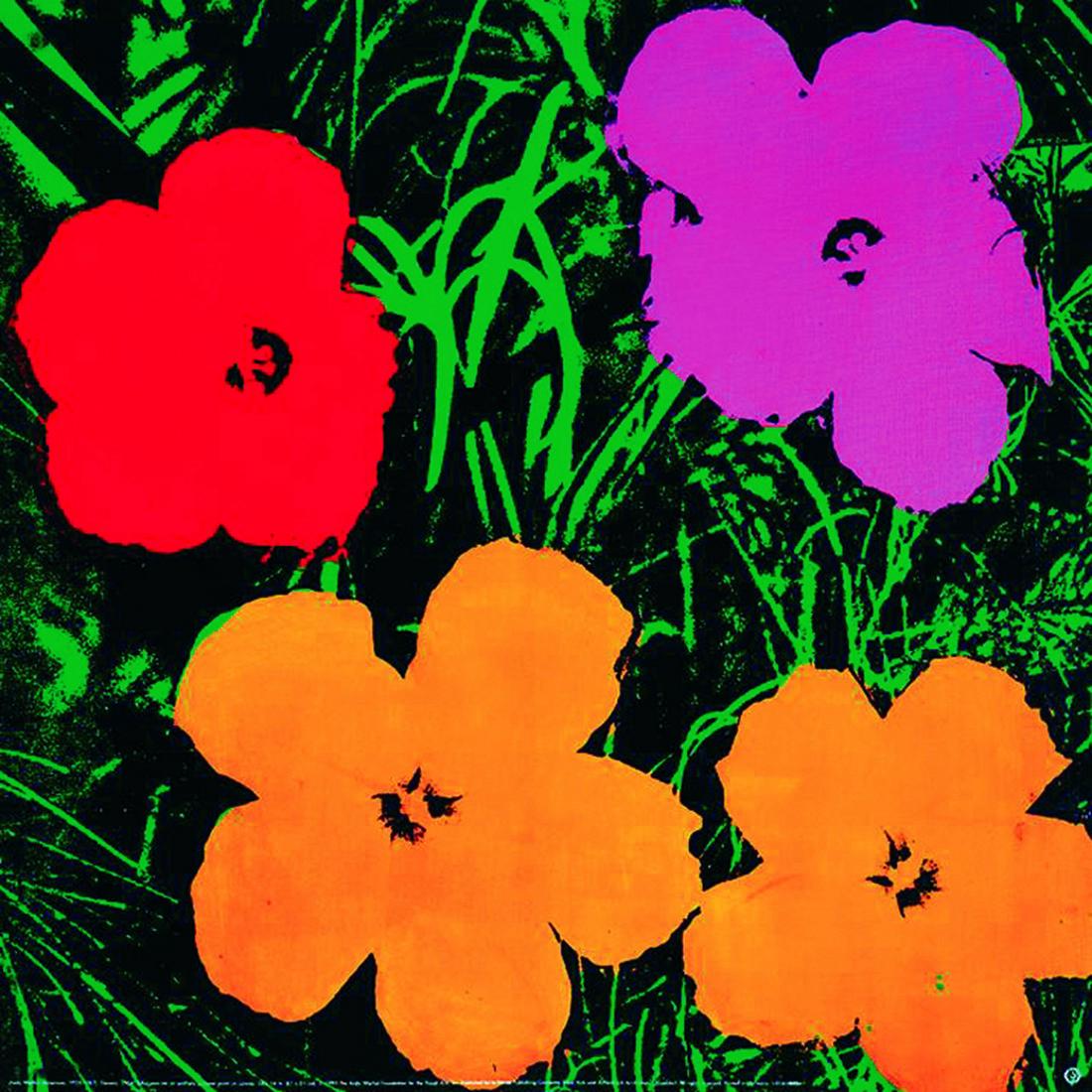 Andy Warhol Offset Lithograph Flowers (Lg) (1 of 1)