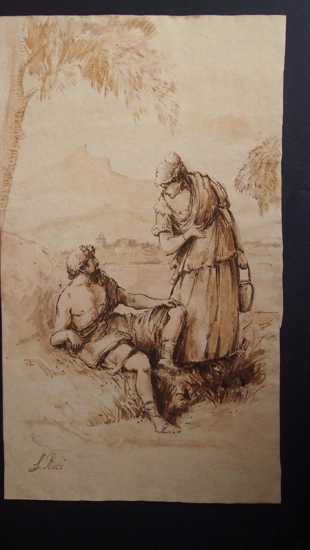 Sebastiano Ricci, Attrib. Pastoral Scene Outside Turin (1 of 3)