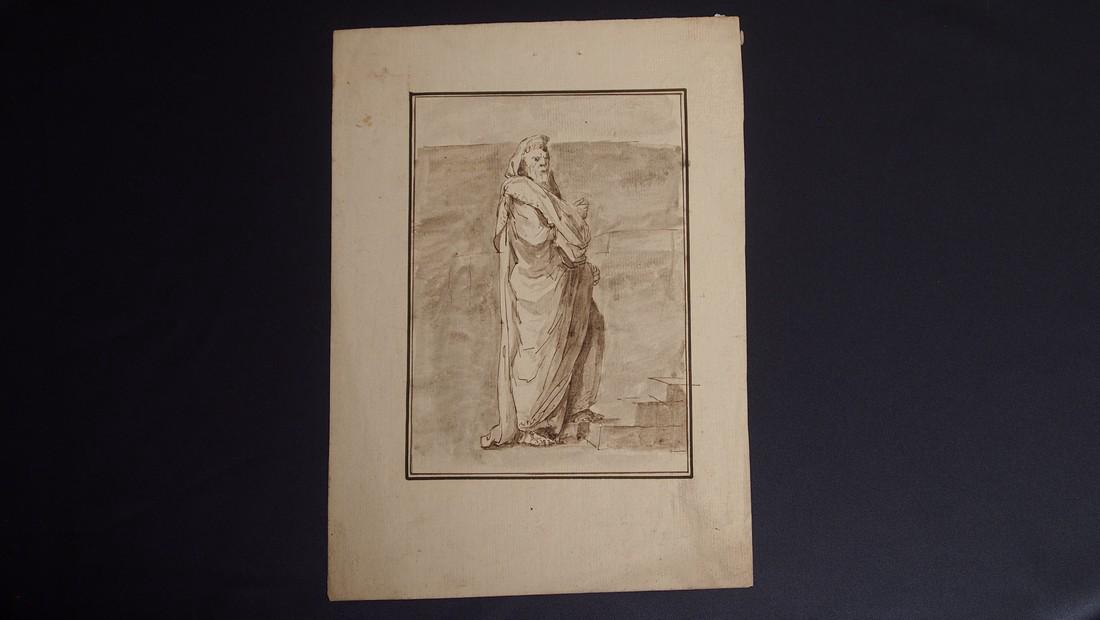 Jacques L. David, Attrib. Figural Study Priest (1 of 3)