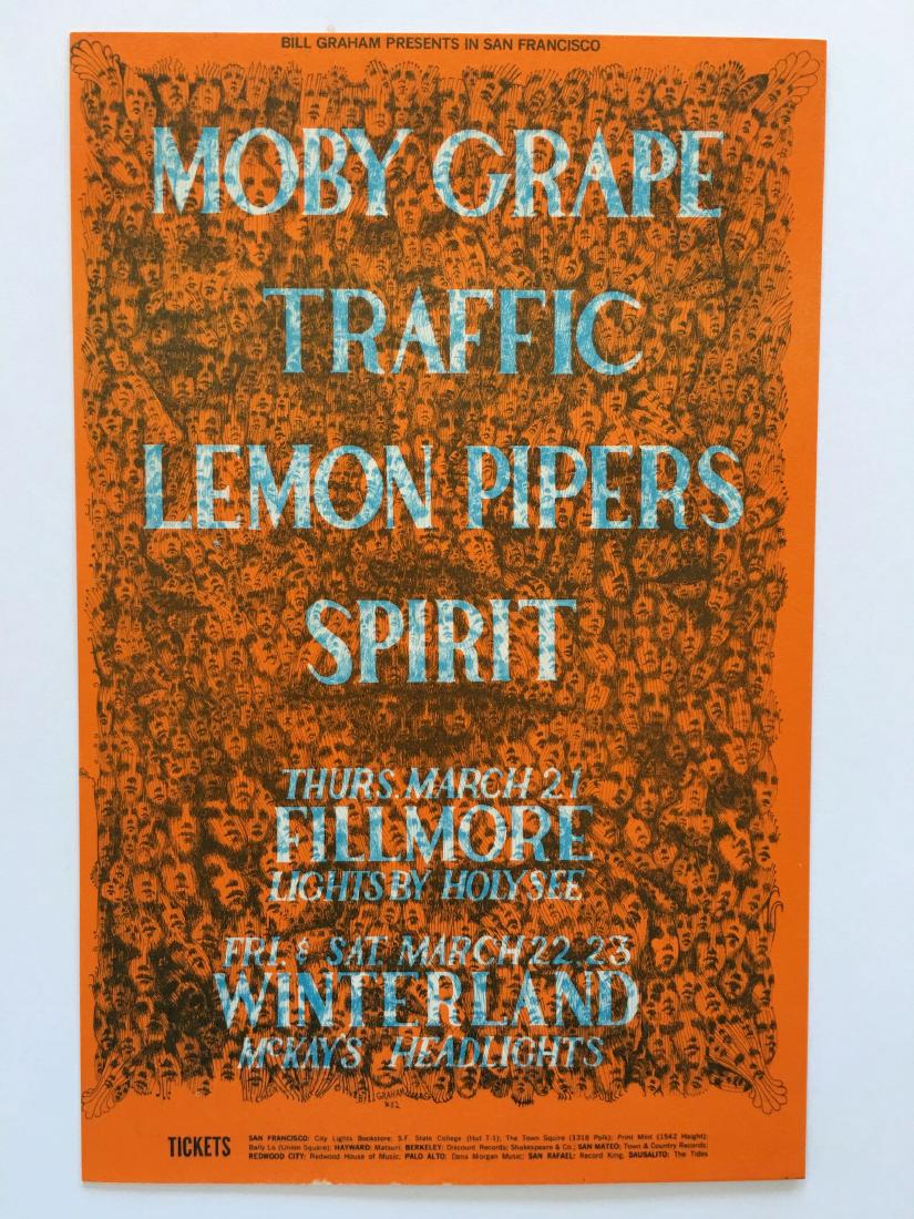 BG112 MOBY GRAPE POSTCARD: BG112 MOBY GRAPE POSTCARD Please note that this lot has a confidential reserve. When you leave a bid in advance of the auction, submit your maximum. The bidder who has submitted the highest bid wins t