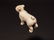 Primitive Miniature Cast Iron White Bull Dog - 4
