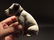 Primitive Miniature Cast Iron Nipper Dog Coin Bank - 5