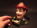 Fireman Fire Fighter Cast Iron Mechanical Coin Bank - 10