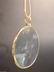 1 3/4" , Brass Magnifying Glass Pendant Necklace - 7