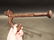 9 1/2" LongLarge Cast Iron Hook Coat Hanger PAT DEC - 5