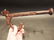 9 1/2" LongLarge Cast Iron Hook Coat Hanger PAT DEC - 6