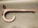 9 1/2" LongLarge Cast Iron Hook Coat Hanger PAT DEC - 9