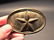 Civil War Belt Buckle Plate Texas Star SOLID Brass
