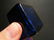 Solid Thick Glass Square Cobalt Blue Inkwell Ink pot - 4